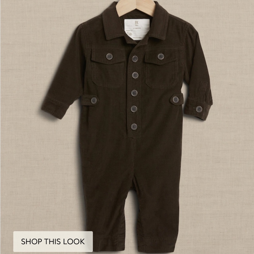 Cordouroy flight suit for baby